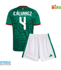 Billiga Mexiko Edson Alvarez #4 Hemmatröja Barn VM 2026 Kortärmad (+ Korta byxor)